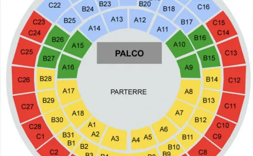 Palazzo dello Sport Roma Sitzplan