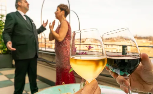 Opéra et Apéritif sur le Rooftop de Trastevere