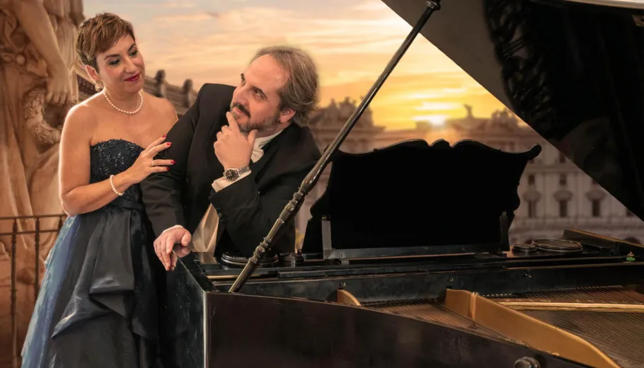 Cena con Ópera en la Azotea en Roma
